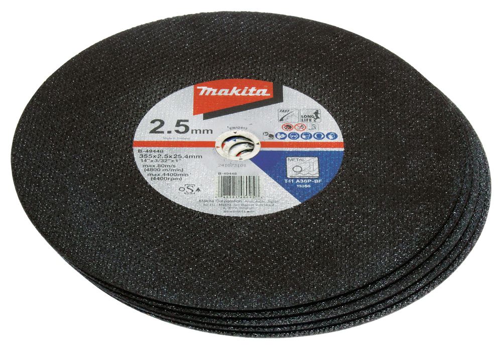 Doorslijpschijven Staal ø355x2,5x25,4mm - 5 St