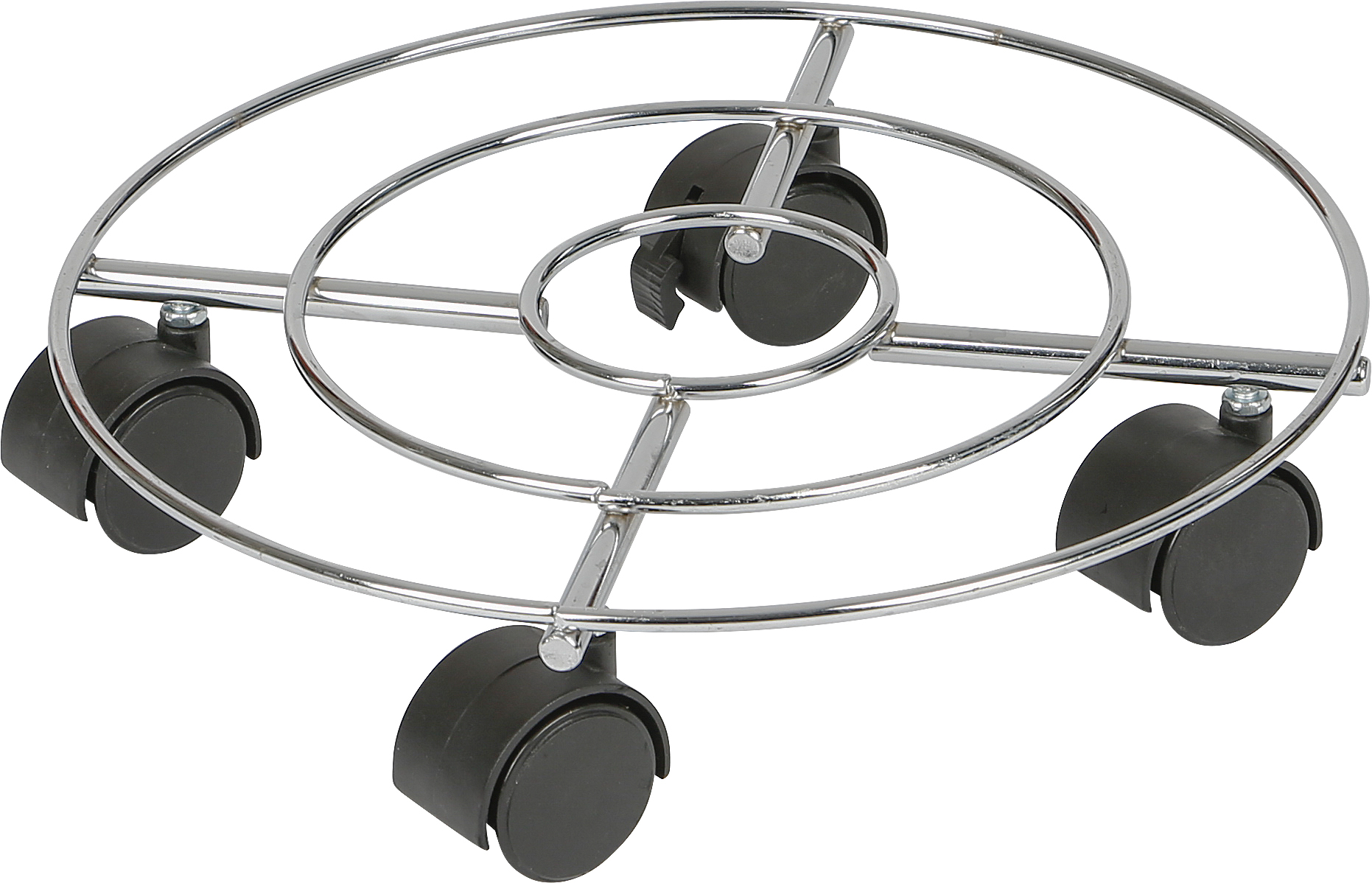 PLANTENROLLER CHROME DIAMETER 30CM 60KG