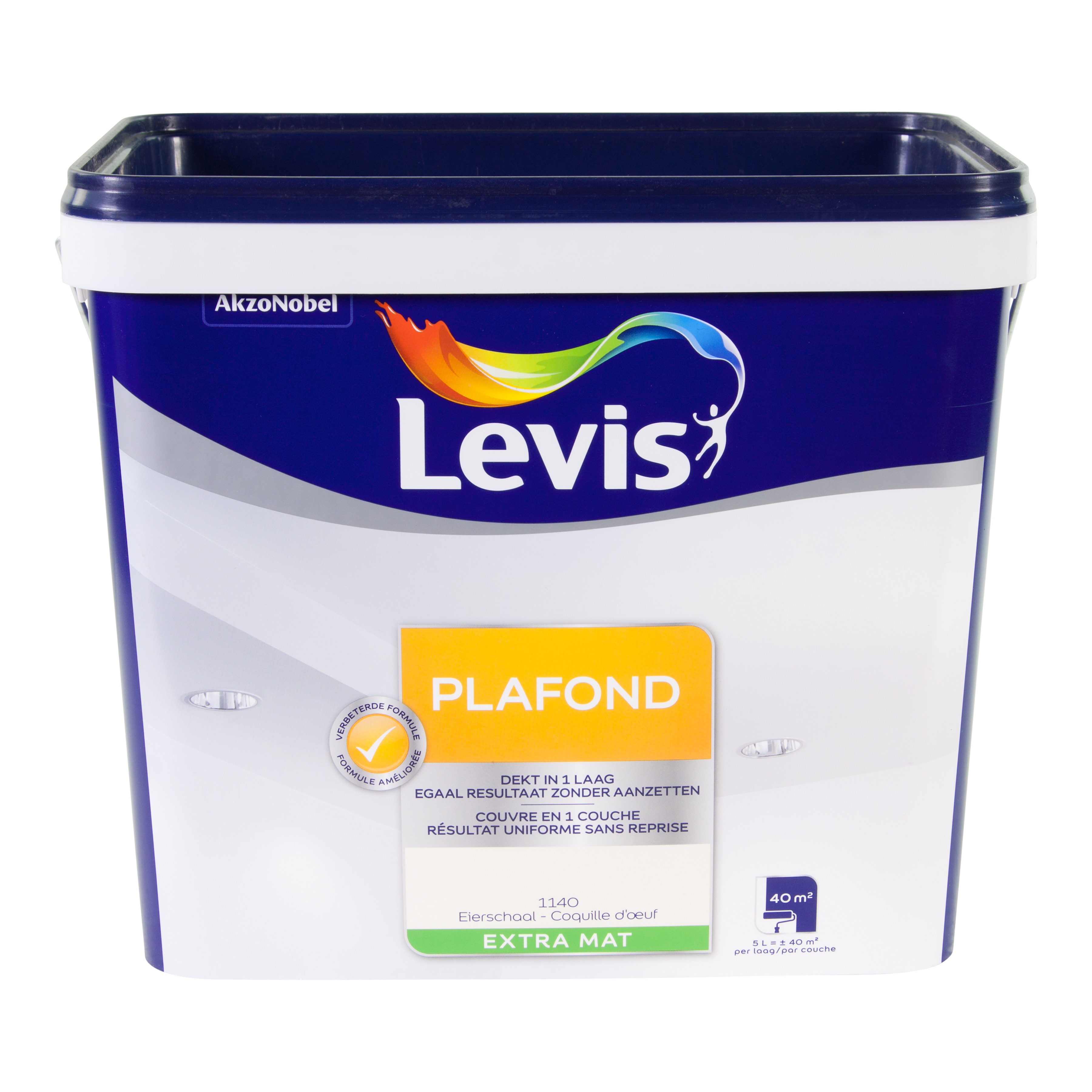 Plafondverf Eierschaal Extra Mat 5 L