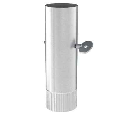 SCHOUWBUIS 33 CM MET SLEUTEL 100 MM VERZINKT