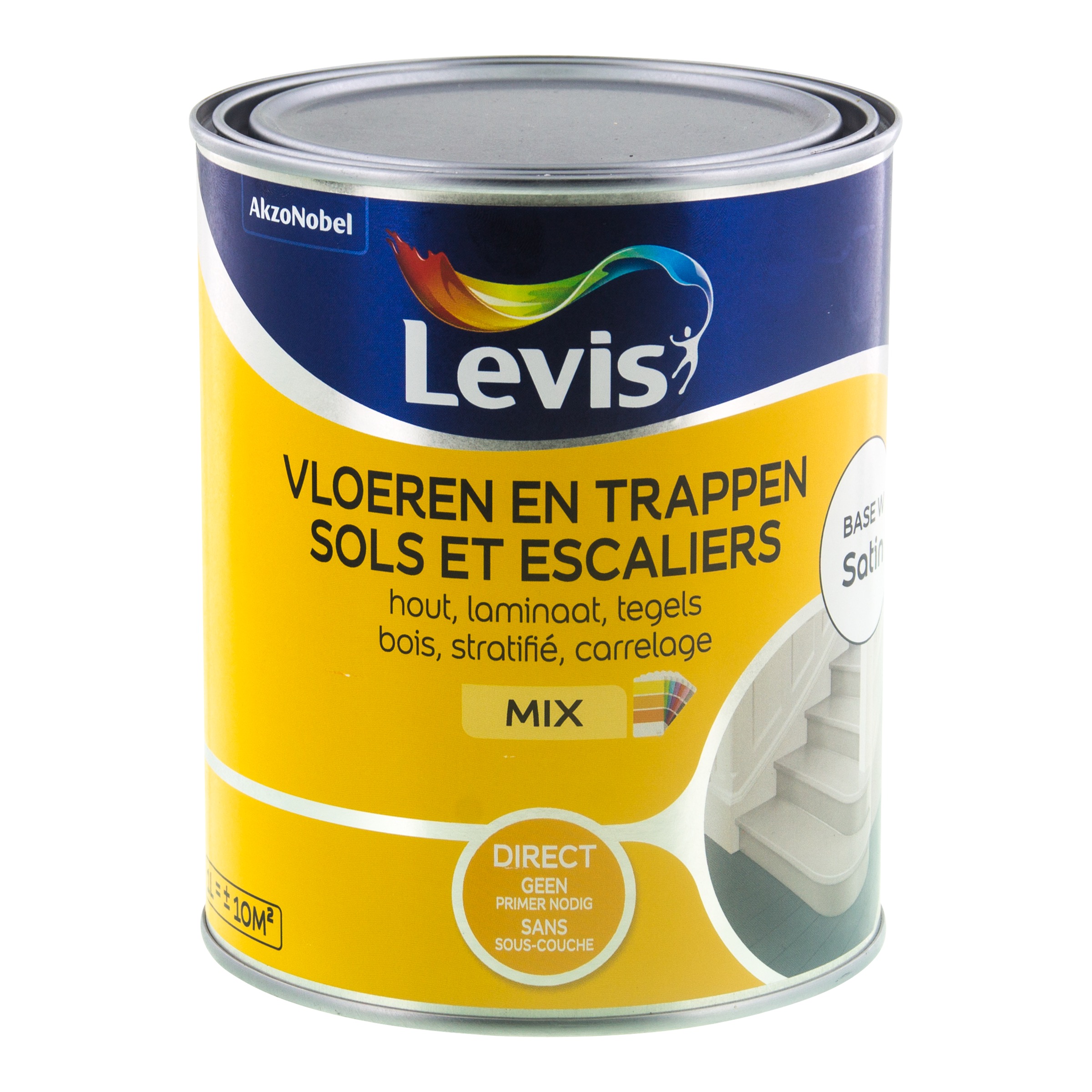 Vloerverf Simply Refresh Vloeren & Trappen Satin Mix White 1 L