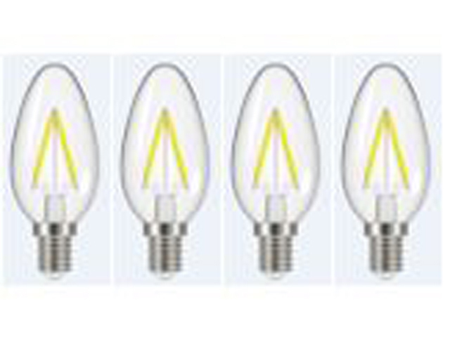 Ledlamp Vlam E14 470lm 4w Warm Wit 3+1
