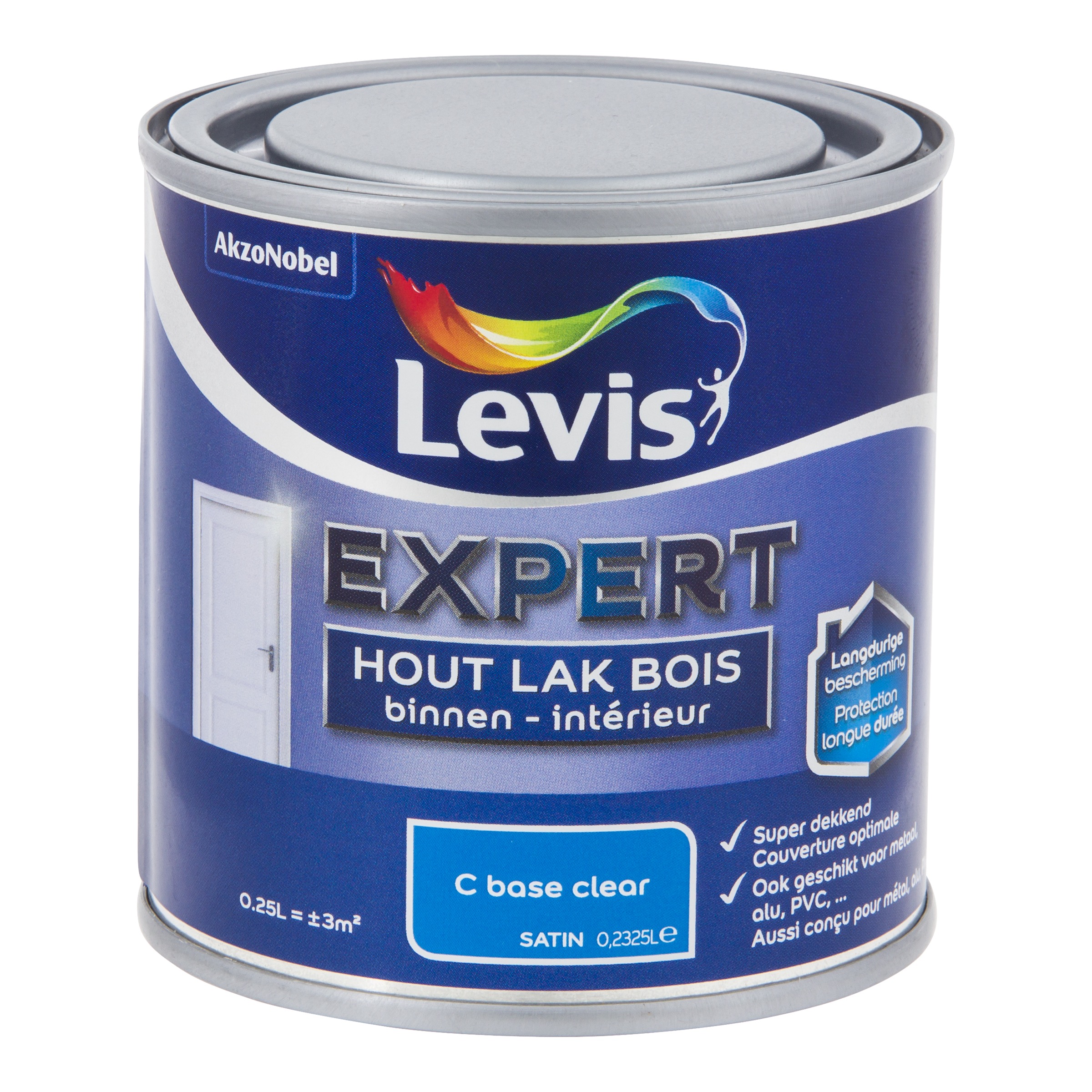LAK EXPERT HOUT BINNEN SATIN MIX 250 ML CLEAR