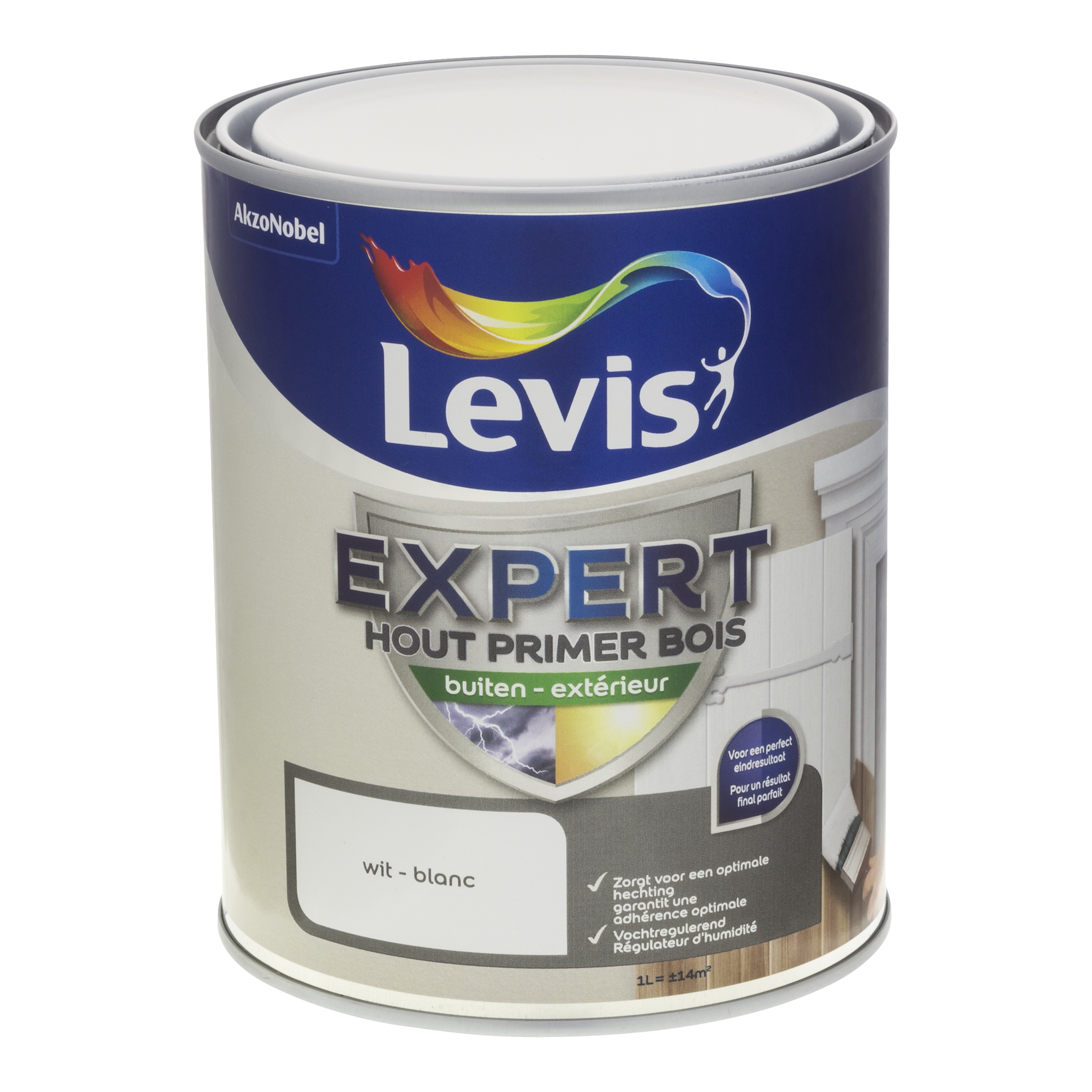 PRIMER EXPERT HOUT BUITEN 1 L WIT