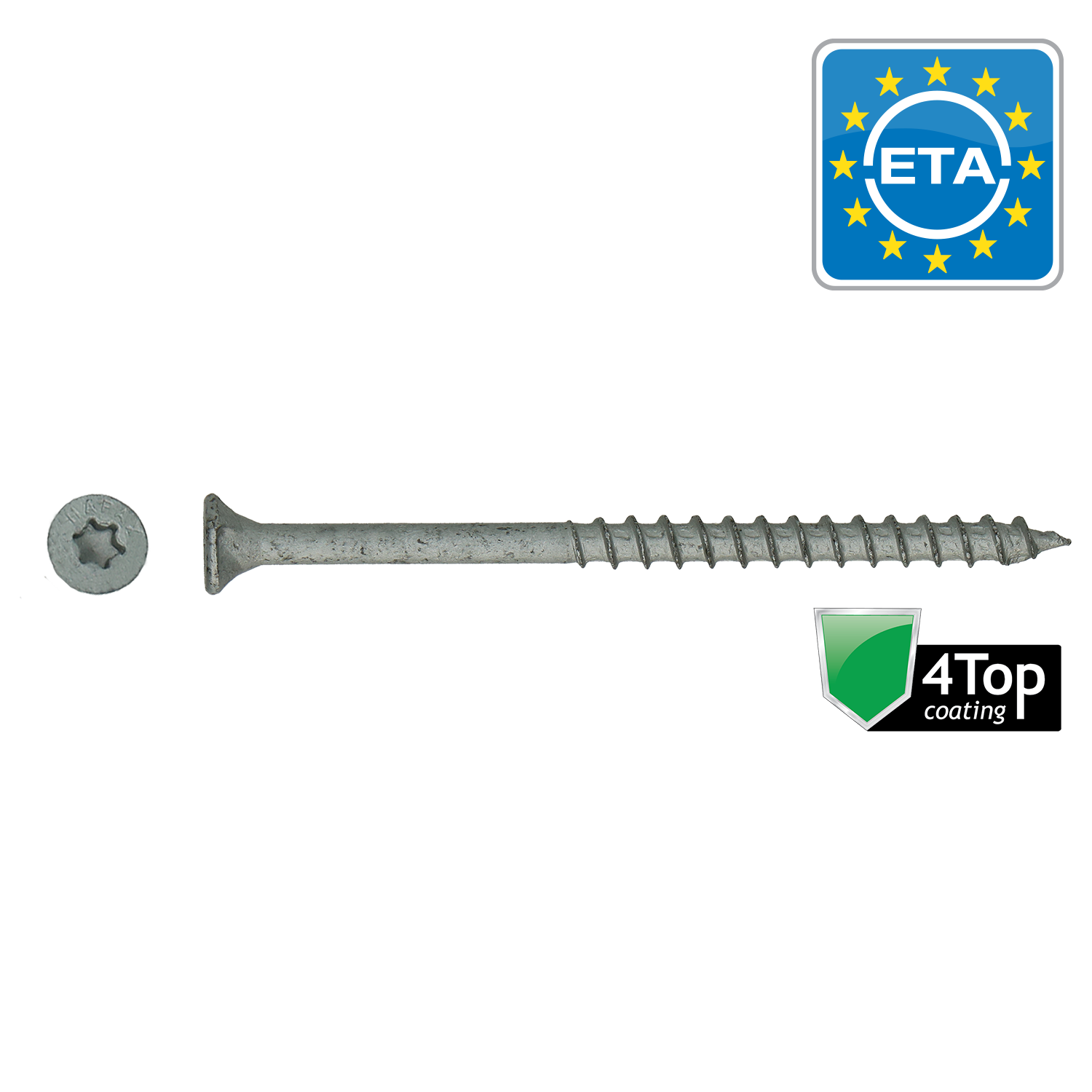 Universele Houtschroeven Hapax Verzonken Kop T20 ø4xl60mm 4top - 200 St