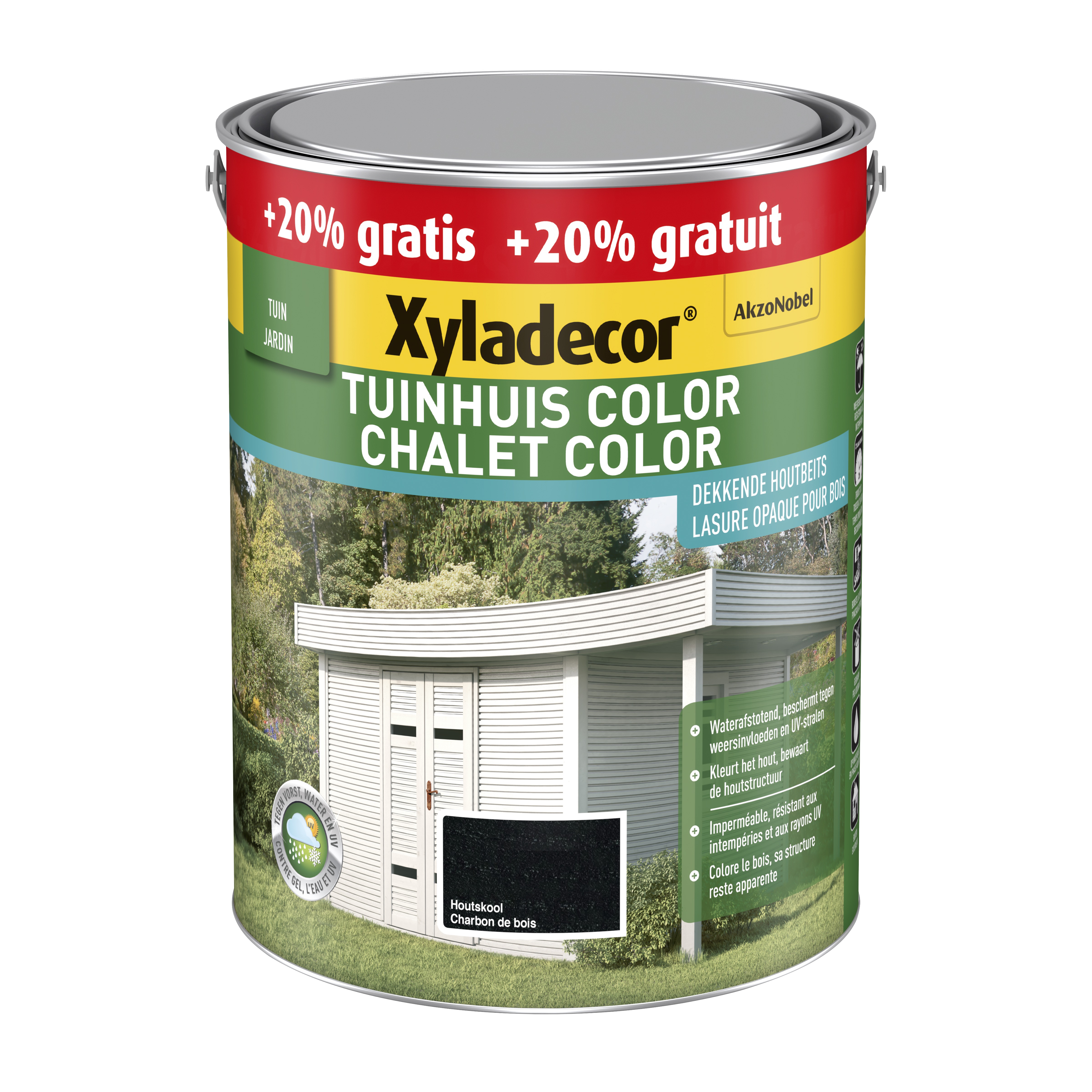 Lasure Chalet Color Mat Charbon De Bois 3 L
