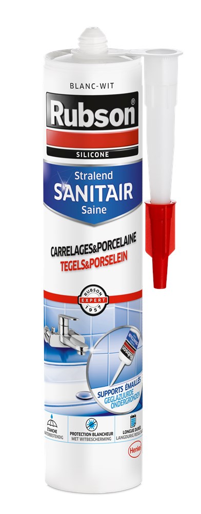 SANITAIRE SILICONE-TEGELS-PORSELEIN WIT 280ML