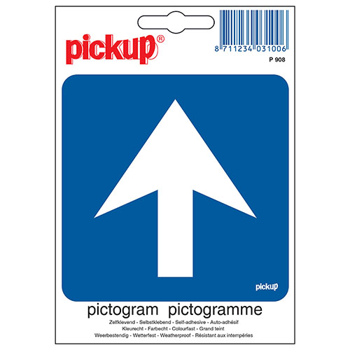 PICTOGRAMME DIRECTION OBLIGATOIRE 10X10CM
