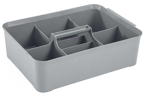 GEREEDSCHAPSKISTEN HANDY PLUS TRAY LARGE GRIJS 36.6X26.3