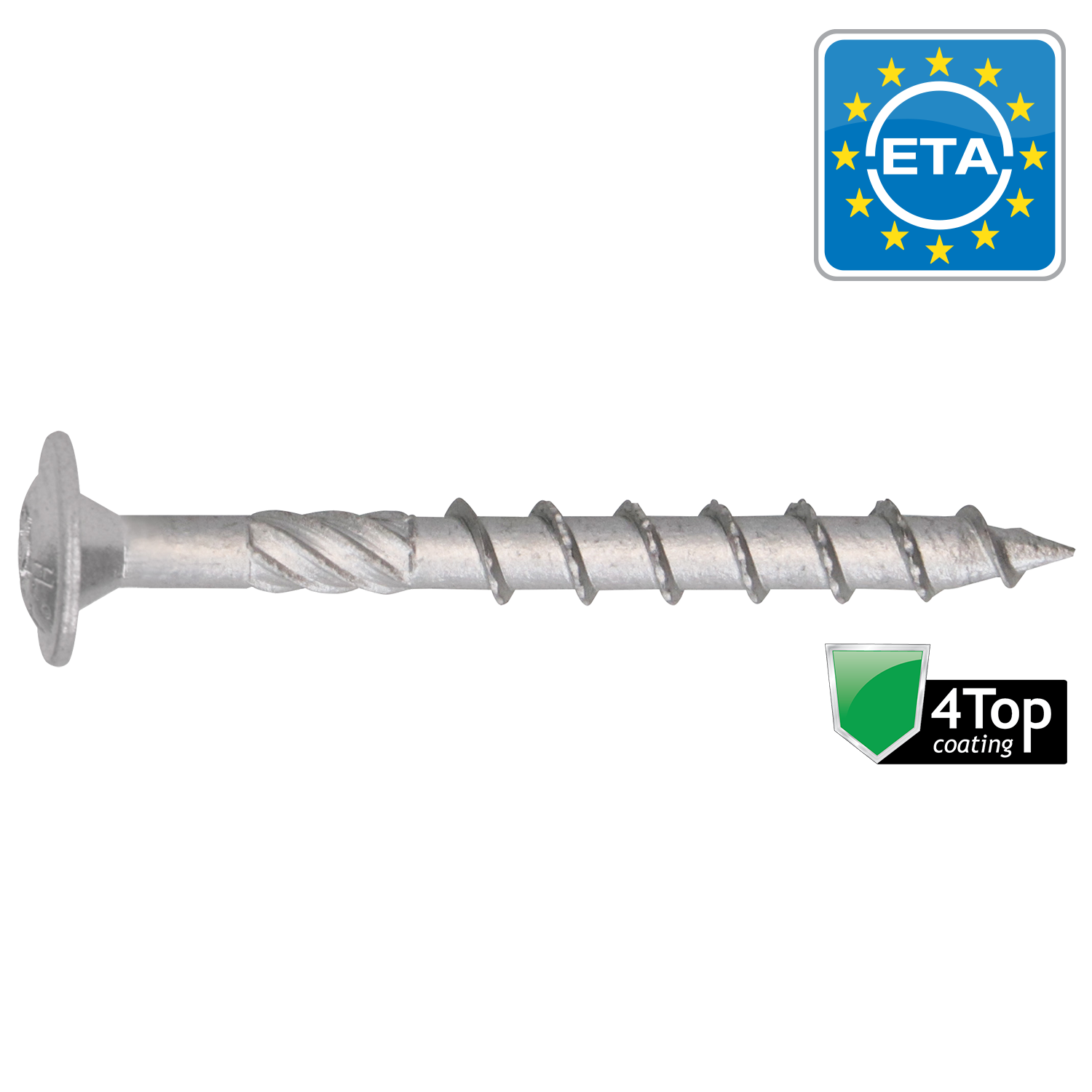 Houtconstructieschroeven Hapax Flenskop T40 ø8xl40mm 4top - 50 St