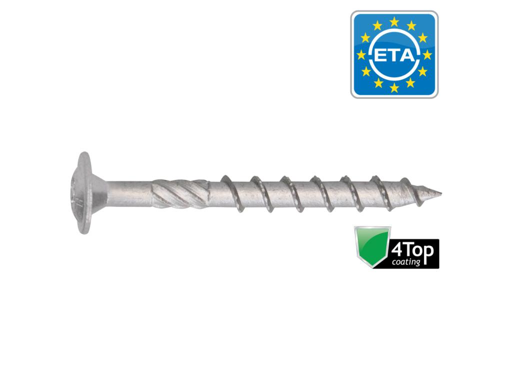 HOUTCONSTRUCTIESCHROEVEN HAPAX FLENSKOP T40 Ø8XL40MM 4TOP - 50 ST