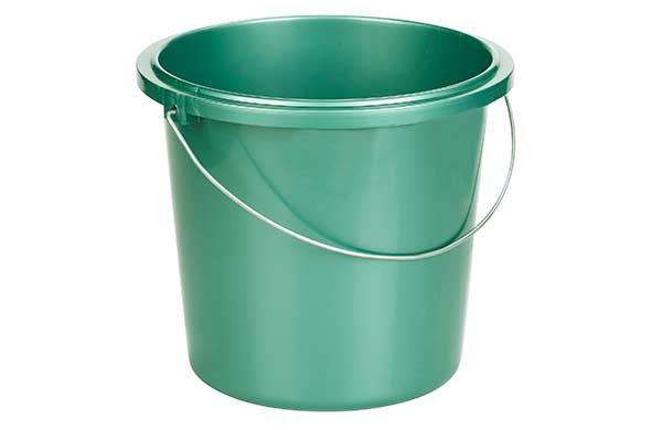 Emmer Metaalgroen 13l D32xh28.2cm Rond