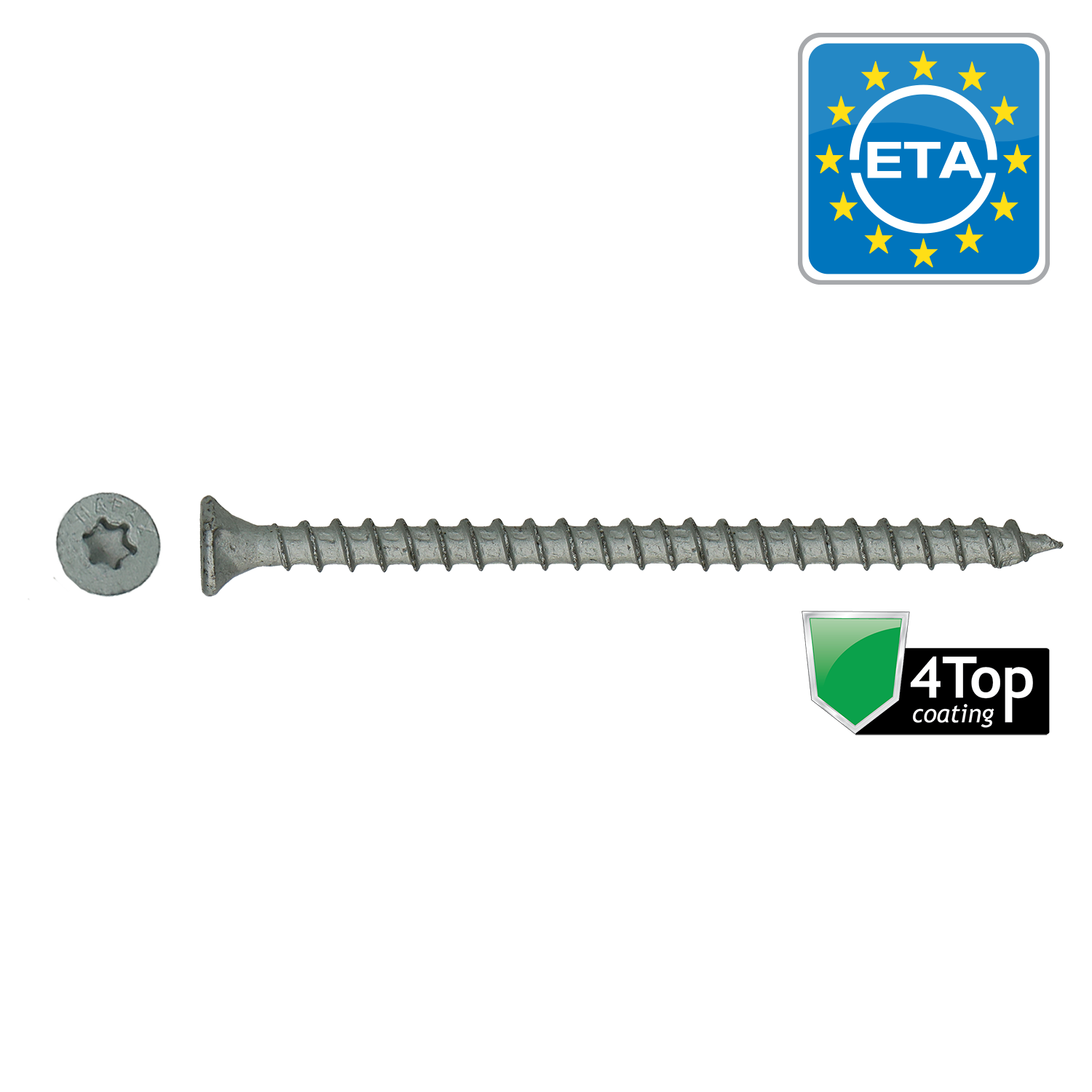 Universele Houtschroeven Hapax Verzonken Kop T20 ø3,5xl20mm 4top - 200 St