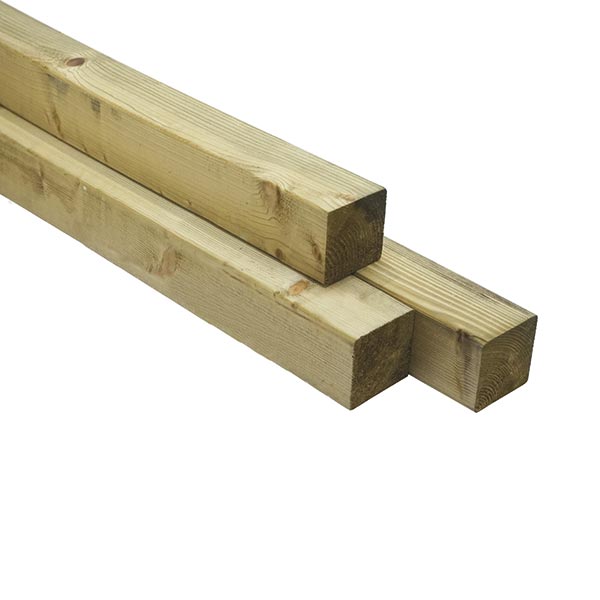 VIERKANTE PALEN - 90 X 90 X 2700 MM