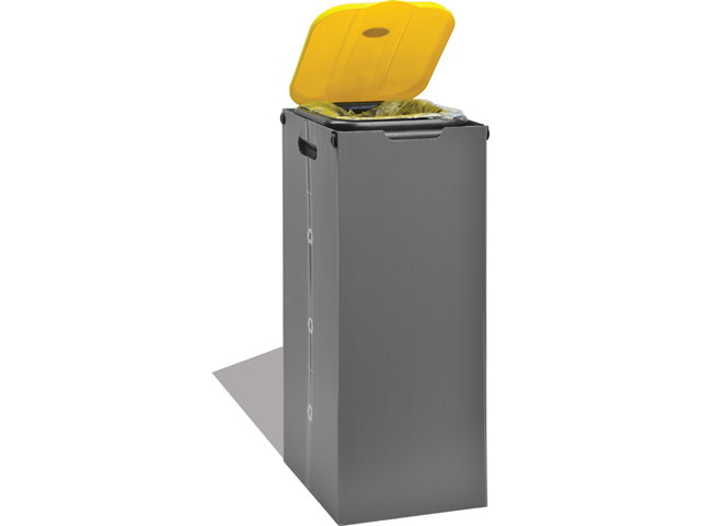 AFVALZAKHOUDER GEEL ECOBOX