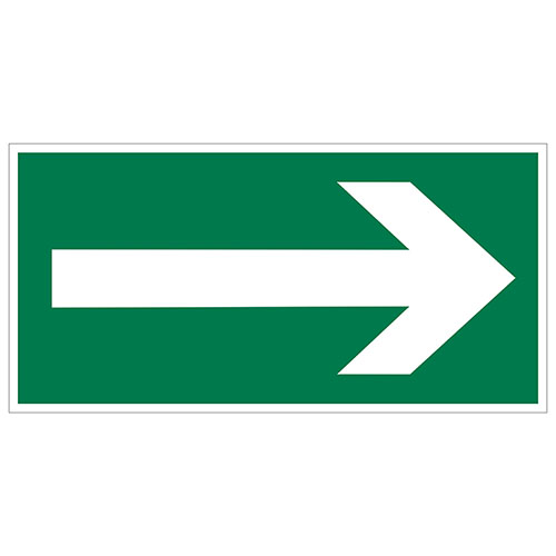 PICTOGRAM 15X30CM RICHTINGSPIJL