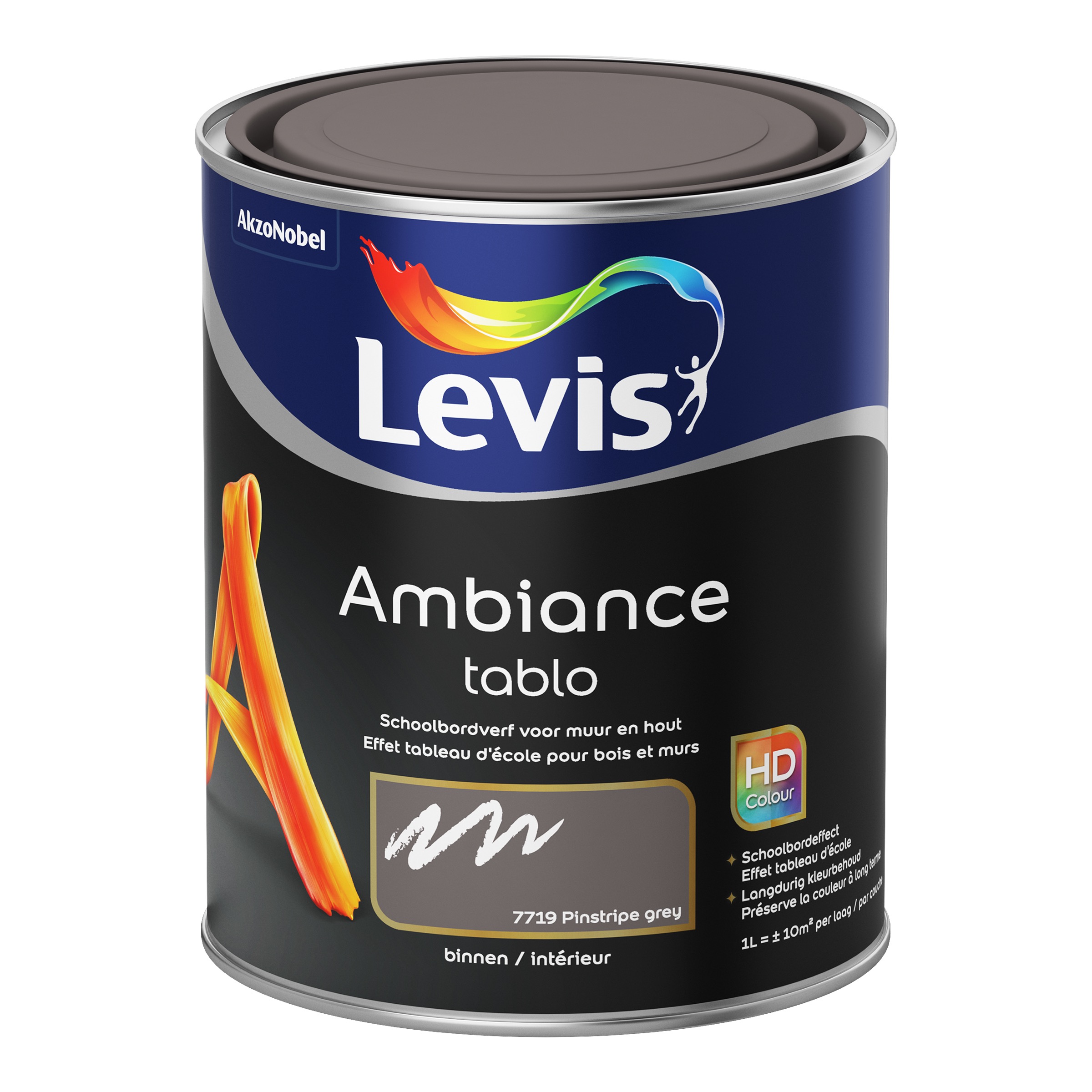 Muurverf Ambiance Tablo Pinstripe Grey Extra Mat 1 L