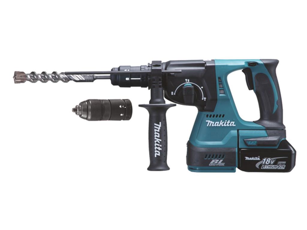 ACCU SDS+ BOOR- EN BEITELHAMER 24MM LXT 18V + BL1850B + MAKPAC