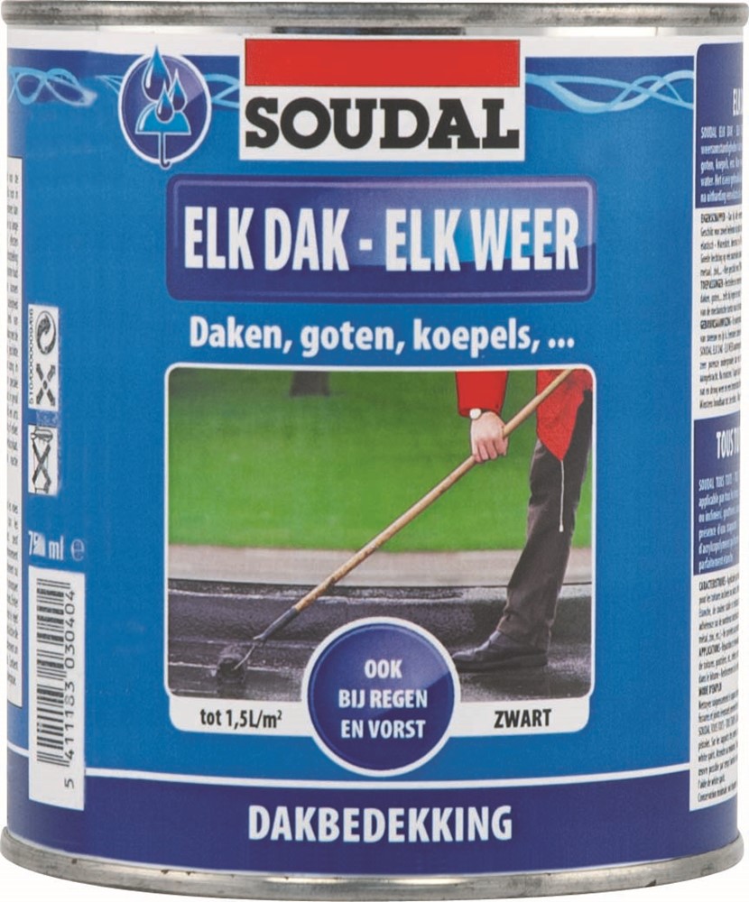 750ml Elk Dak - Elk Weer Zwart N/f