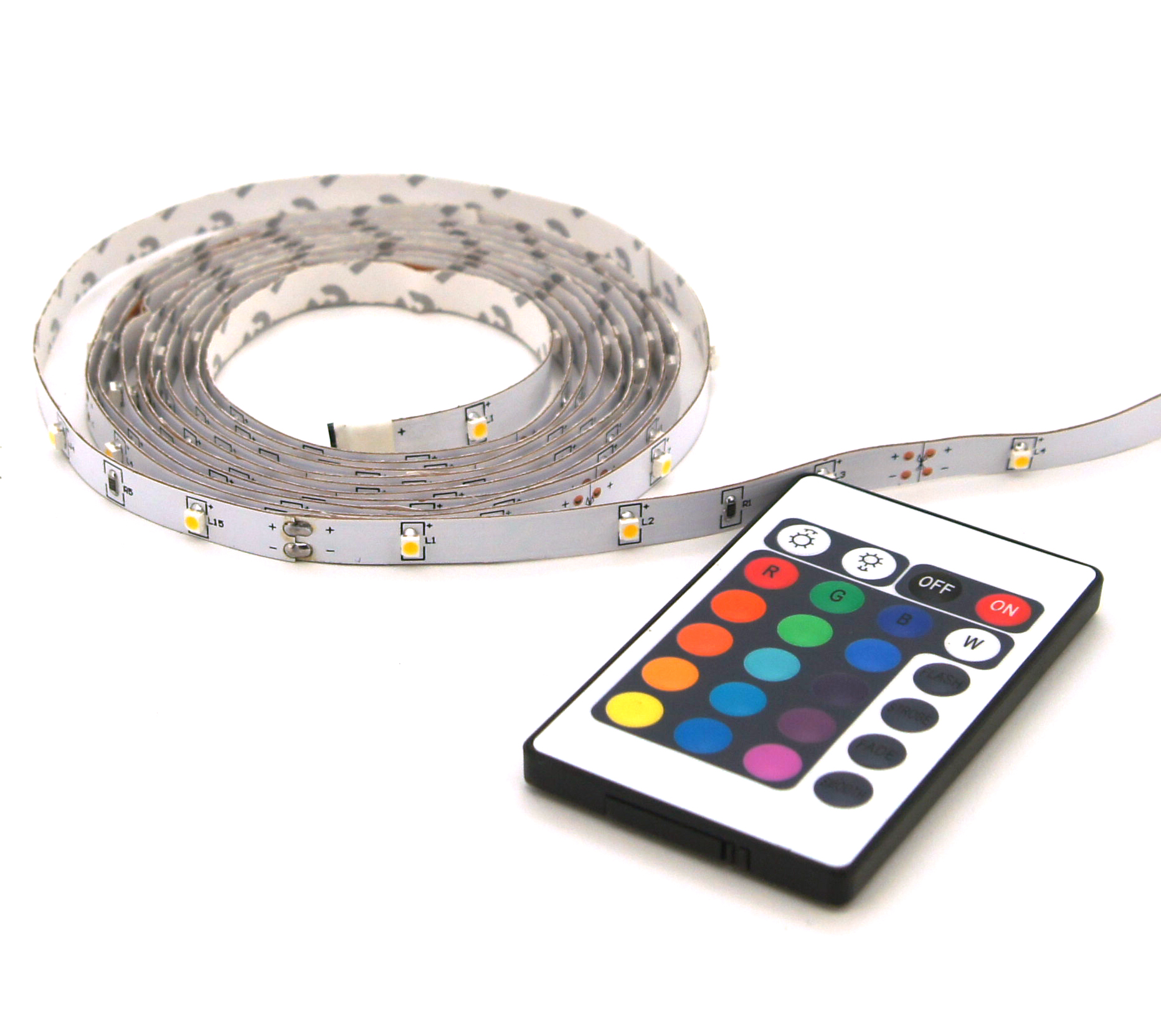 Led Strip Rgb 2m + Afstandsbediening Ip20