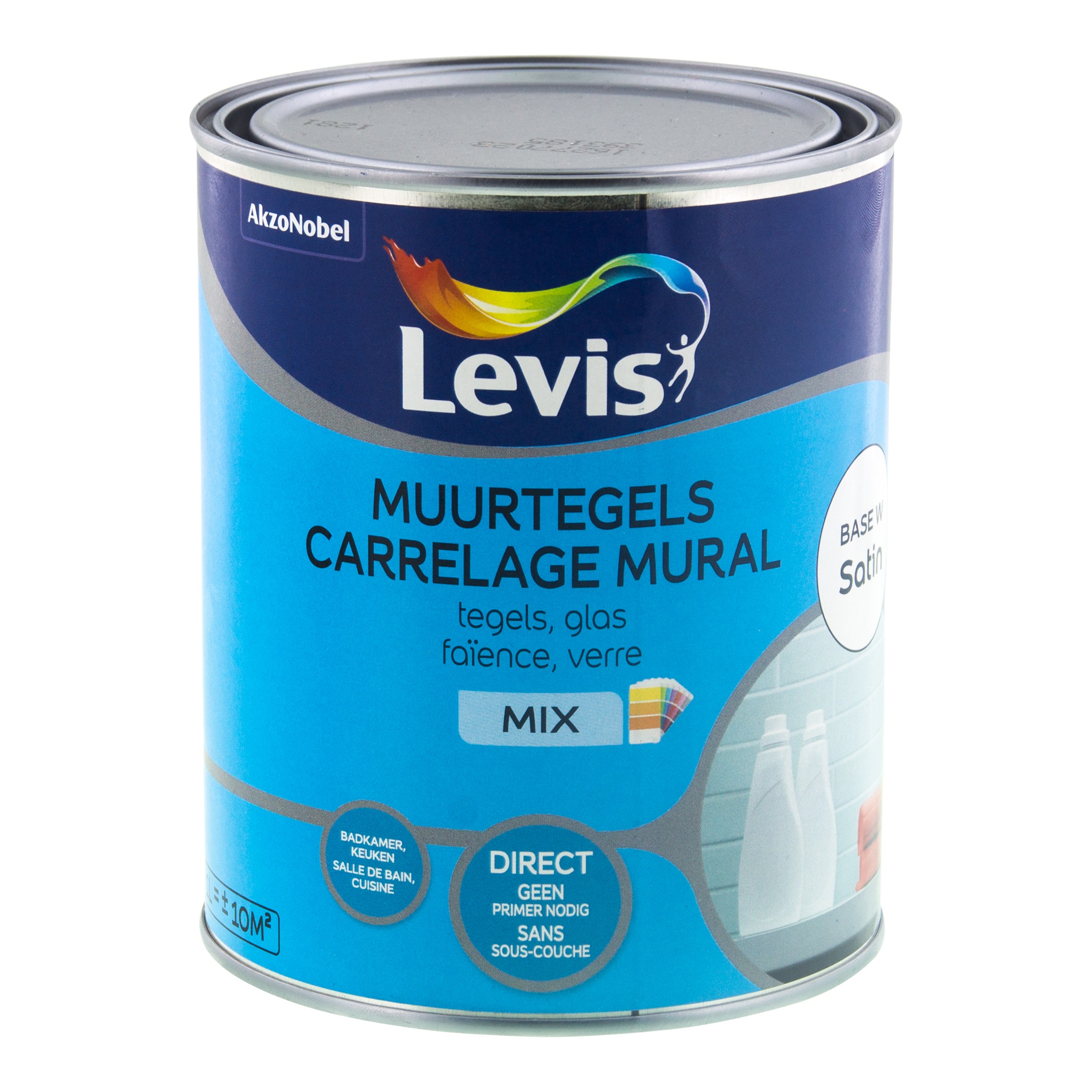 Tegenverf Simply Refresh Muurtegels Satin Mix White 1 L