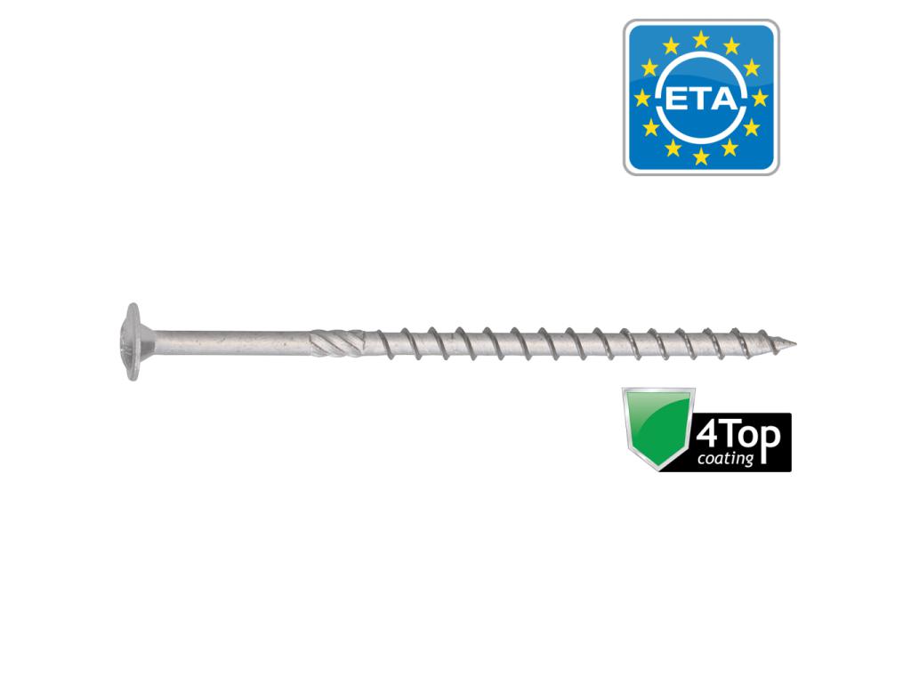 HOUTCONSTRUCTIESCHROEVEN HAPAX FLENSKOP T40 Ø8XL180MM 4TOP - 50 ST