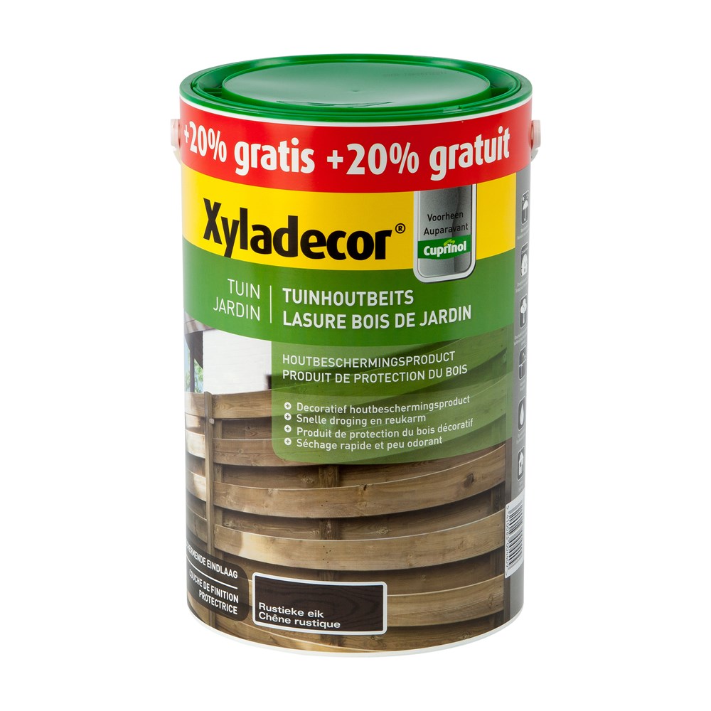 LASURE POUR BOIS DE JARDIN CHENE RUSTIQUE PROMO 6L