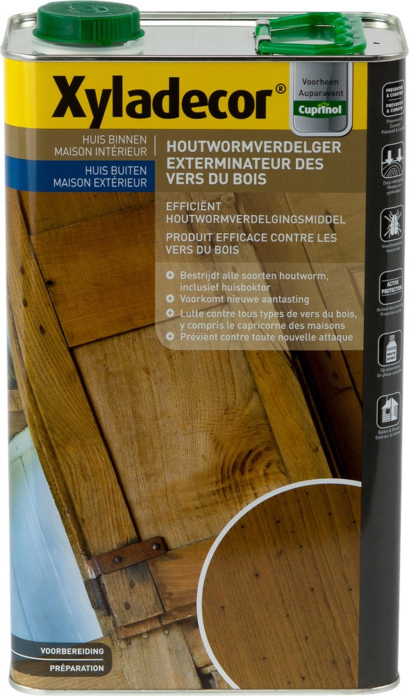 HOUTWORMVERDELGER KLEURLOOS 5L