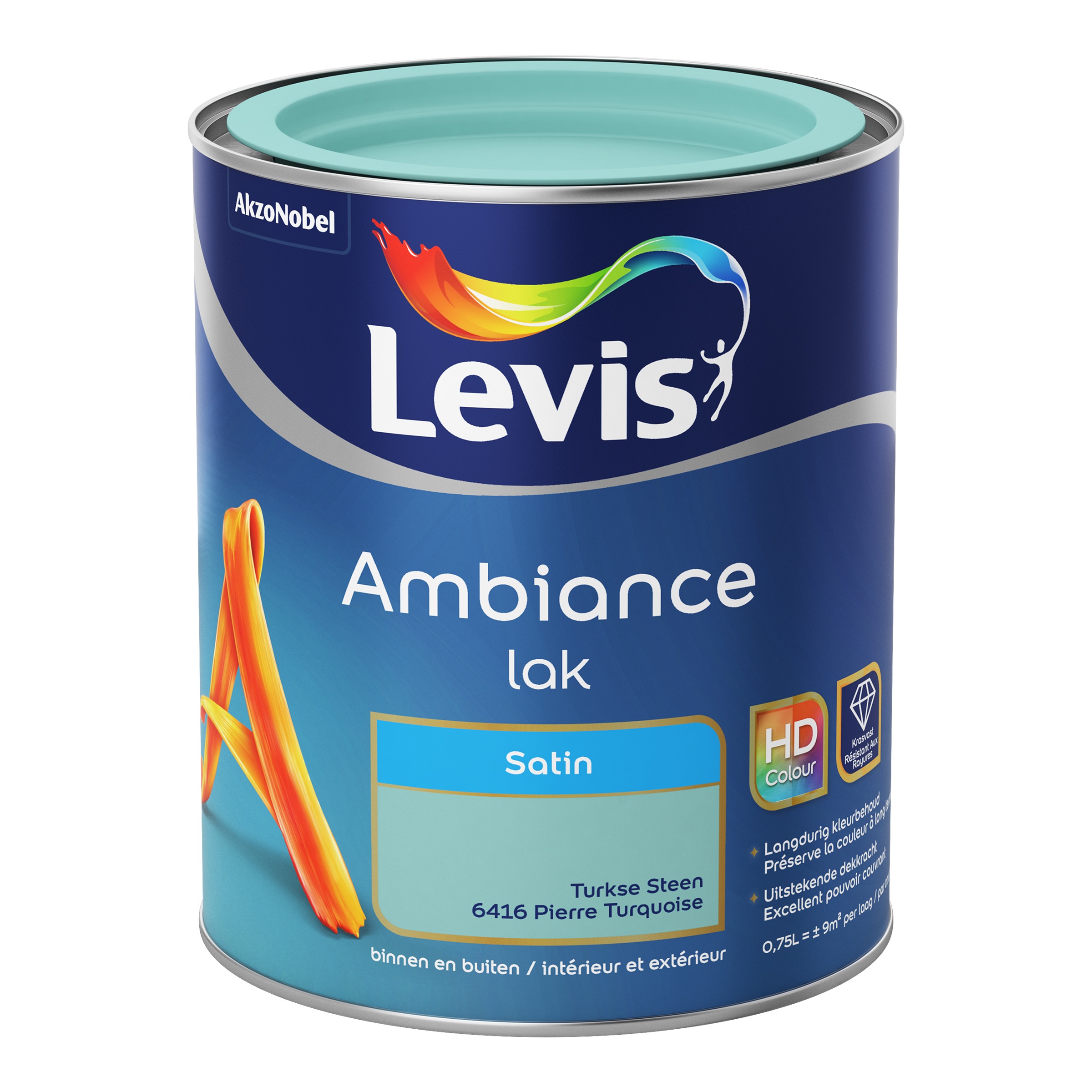 LAK AMBIANCE SATIN TURKSE STEEN 750 ML