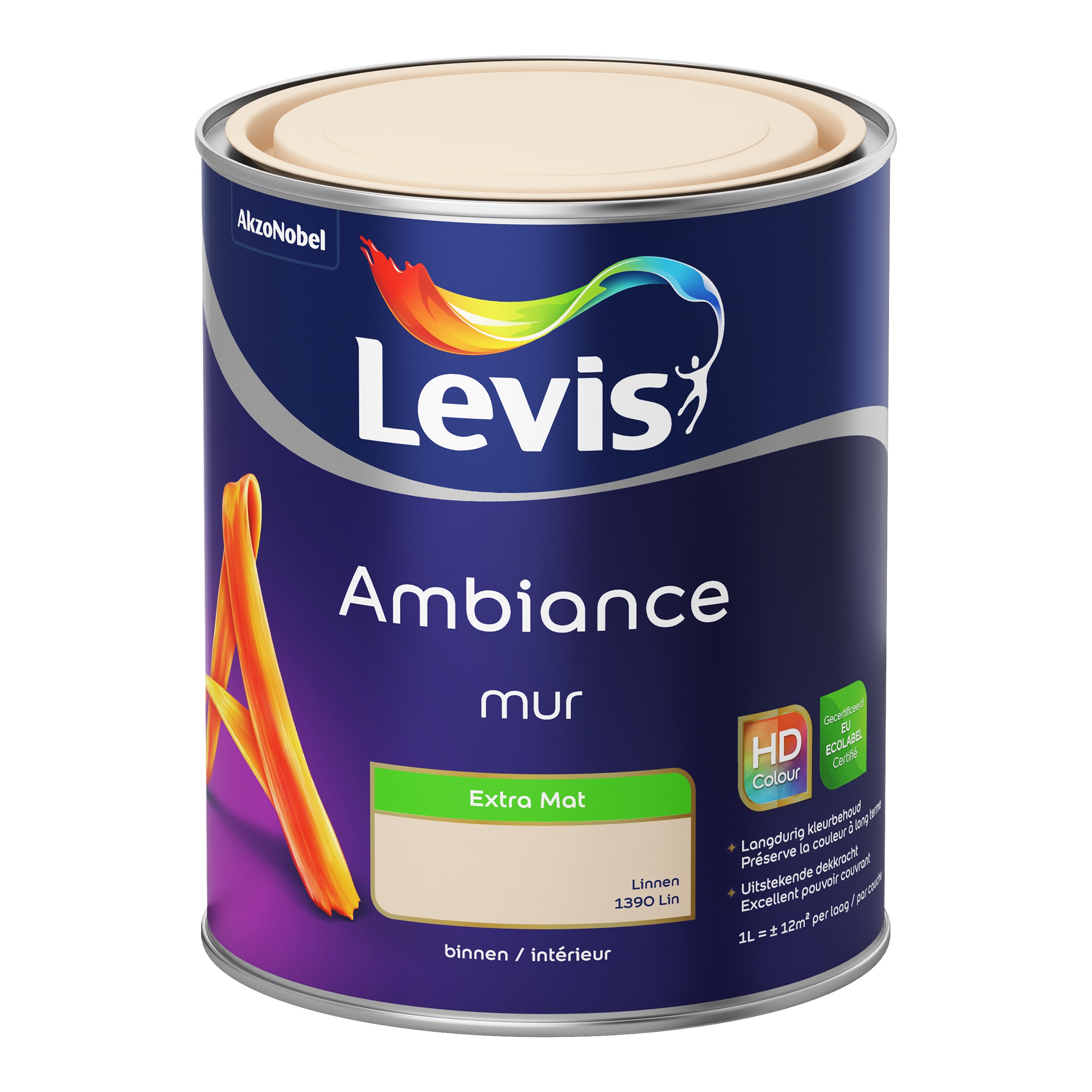 MUURVERF AMBIANCE MUR EXTRA MAT LINNEN 1 L