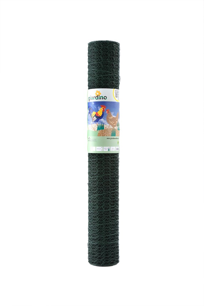 GIARDINO zeskant gepl. 25x1.0mm x 50cm x 5m