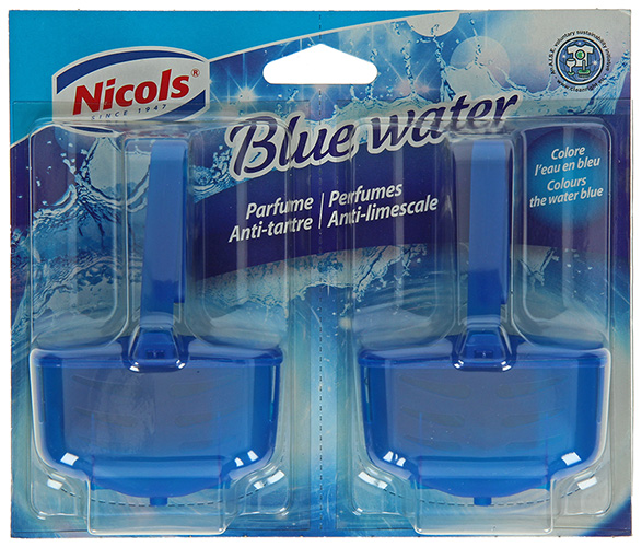 WC BLOKJE BLUE WATER GEPARFUMEERD - 2 STUSK
