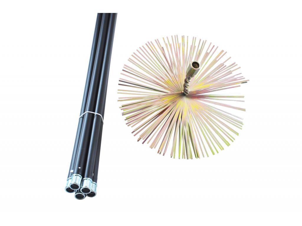 SET DE RAMONAGE BROSSE MÉTAL